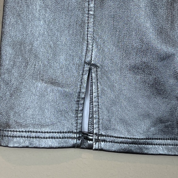 Free People Silver Mini Skirt - Picture 3 of 5